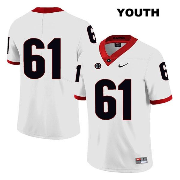Georgia Bulldogs Youth Blake Watson #61 NCAA No Name Legend Authentic White Nike Stitched College Football Jersey DKH1756GM